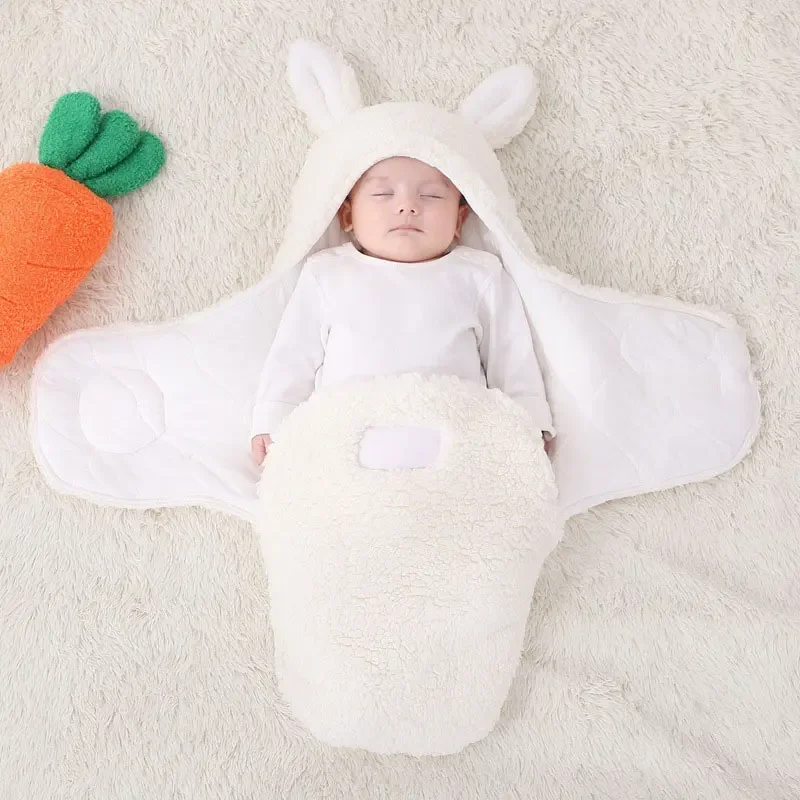 

100% Cotton Thicken Cocoon For Infant Soft Newborn Wrap Sleepsack Blankets Baby Sleeping Bag For 0-6 Months Warmth Swaddle