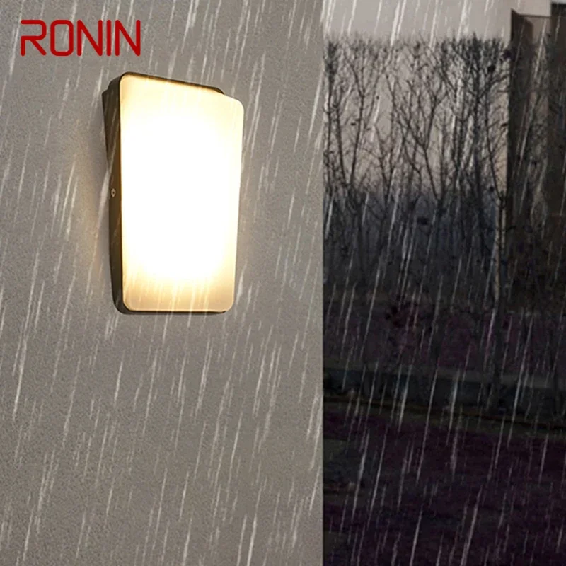 

RONIN Contemporary LED Outdoor Wall Lamps Electric Simplicity Waterproof Balcony Hallway Courtyard Villa Gate Hotel