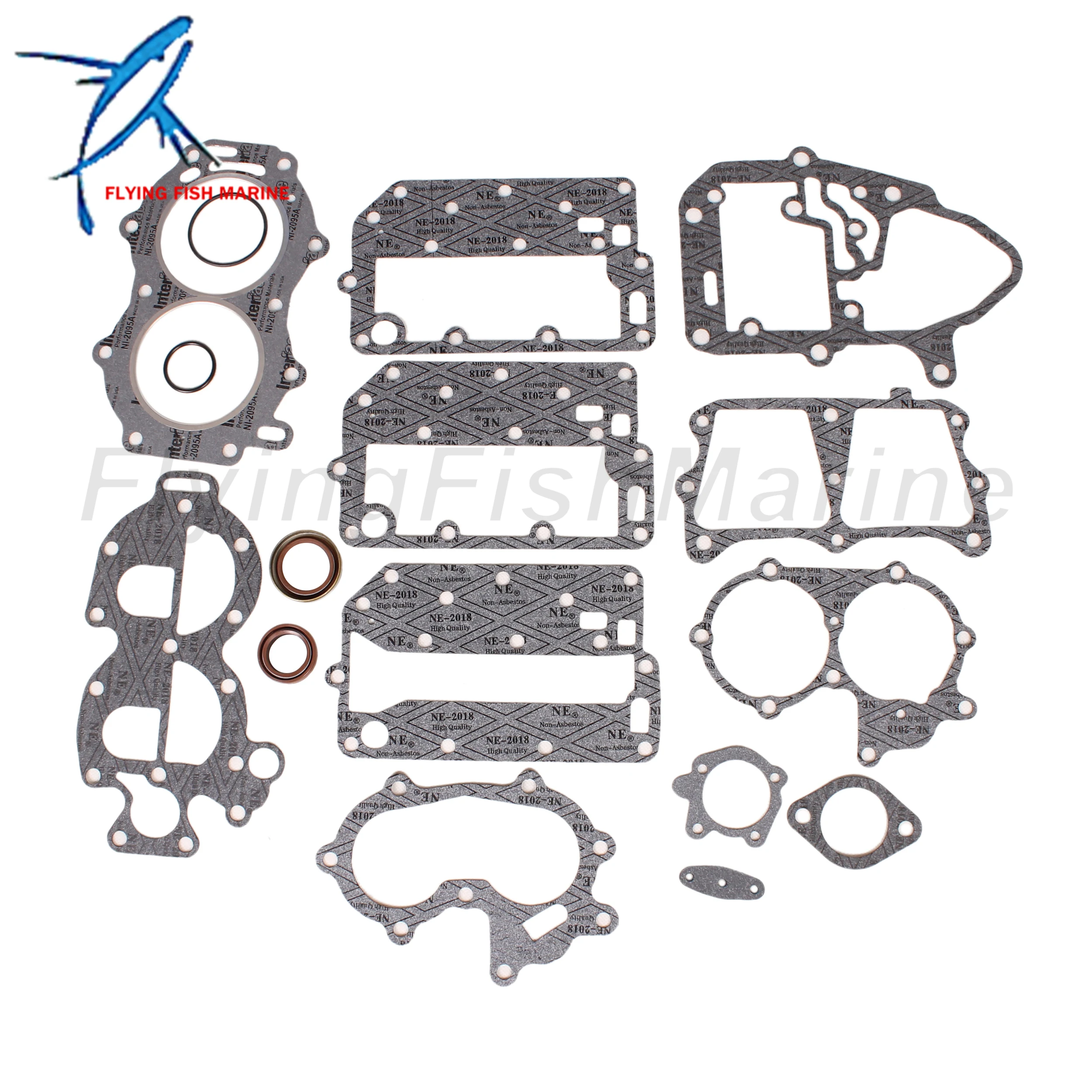 

Outboard Motor 392615 392567 433941 18-4307 Power Head Powerhead Gasket Set Kit for Evinrude Johnson OMC BRP 20HP 25HP 30HP 35HP