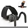 1PC Adjustable Strong Steel Hook Grips Straps Weight Lifting Strength Training Gym Fitness Black Wrist Support Lift Straps 4
