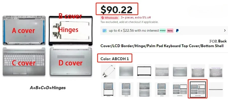 New For IdeaPad 3 15ALC6 15ITL6 15ADA6 2021 Laptop LCD Back Cover Front Bezel Palmrest Bottom Case Keyboard Hinges