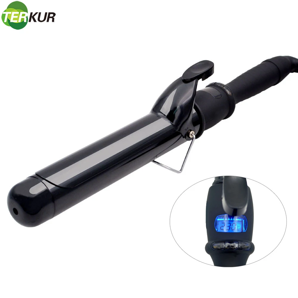 Curling Iron with Tourmaline Ceramic Coating Hair Curler Wand Anti-scalding Insulated Tip Salon Curly Waver Maker Styling Tools | Красота и