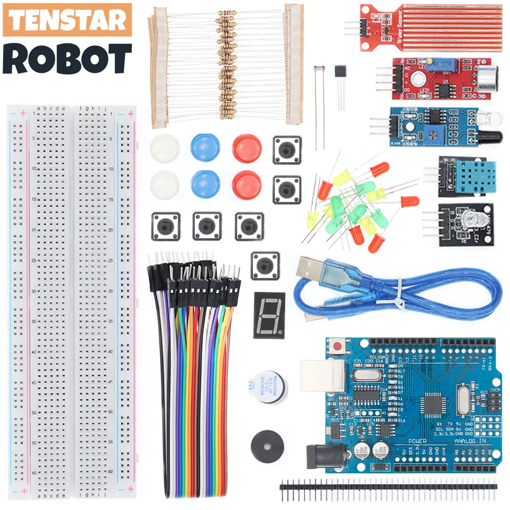 Freenove Kit De Proyectos Con Placa De Control V4 Compatible Con Arduino Ide Tutoriales Detallados De 238 Paginas 46 Proyectos Sin Soldadura - Foto 4