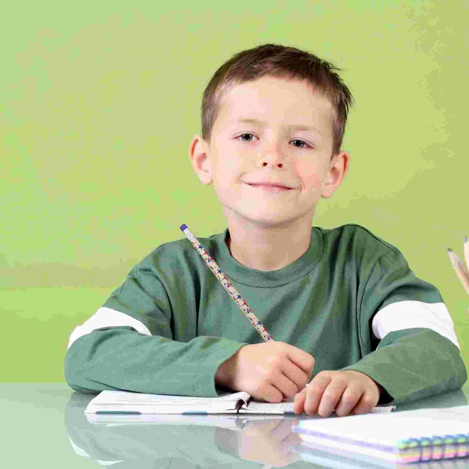 

48 Pcs Colored Colored Bulk Pencils For Kids For Flag Portable Wooden Convenient Bulk Erasable Handheld Cute Pupils