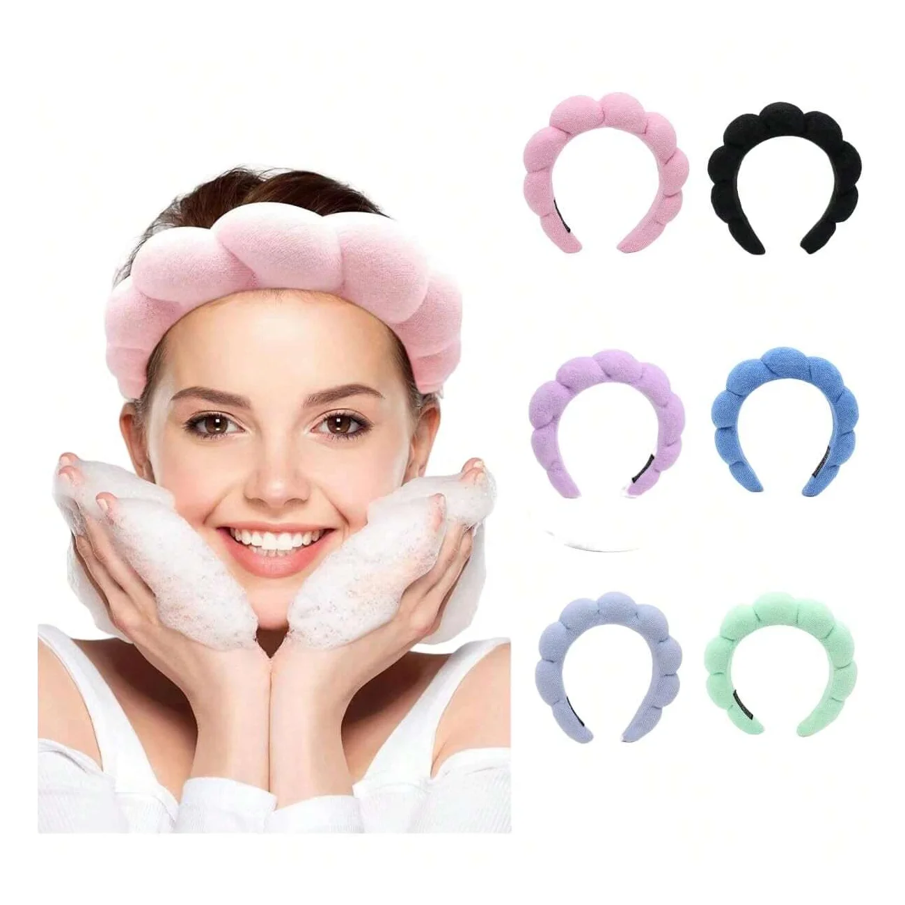 Spa Headbands for Washing Face or Makeup Sponge Bubble Skincare spa-headbands-for-washing-face-or-makeup-sponge-bubble-skincare