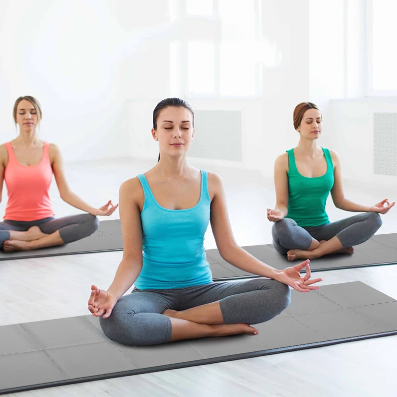 Thin Yoga Mat Non-slip Portable Folding PVC Professional Fitness Sports Travel Fitness Equipment Supplies