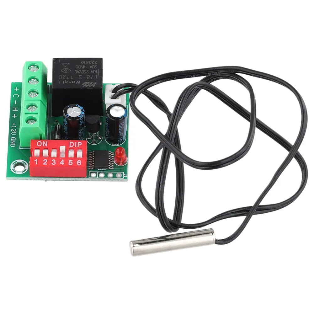 XH-W1701 디지털 온도 조절 기기, 조절식 온도 조절 스위치, 고정밀 온도조절기 모듈, DC 12V