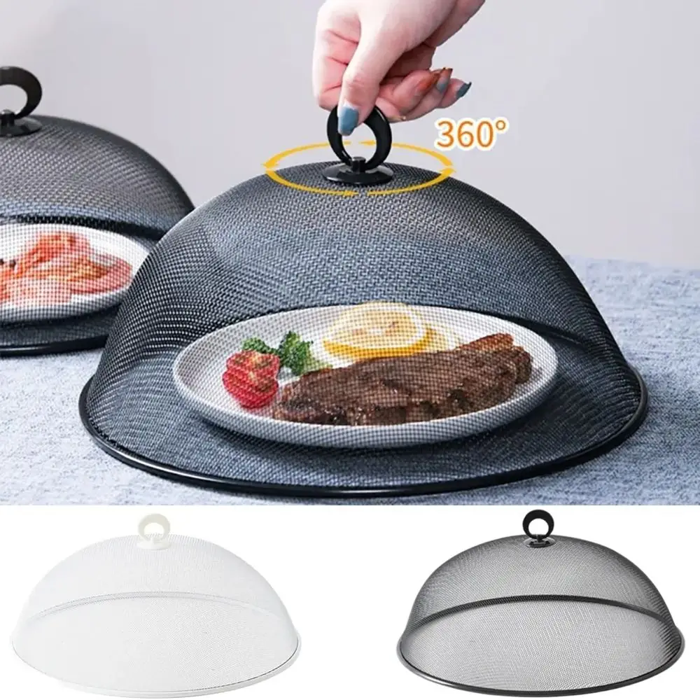 Round Shape Mesh Anti-Flying Dish Cover Food Display Holder
