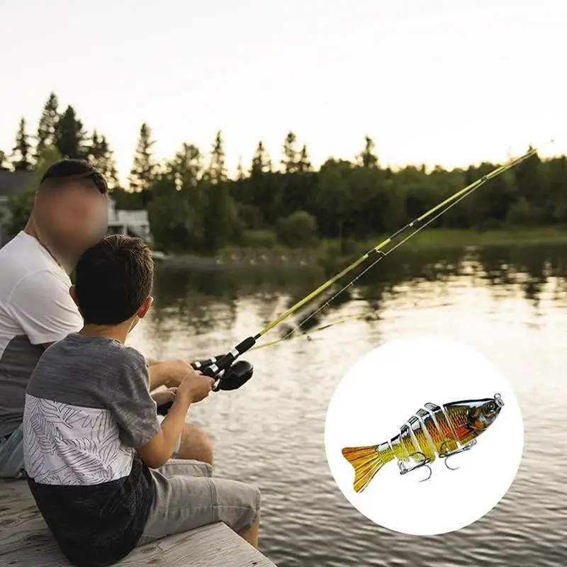 5PCS Bionic Swimming Lures Auto Electric Fishing Bait Kit 2