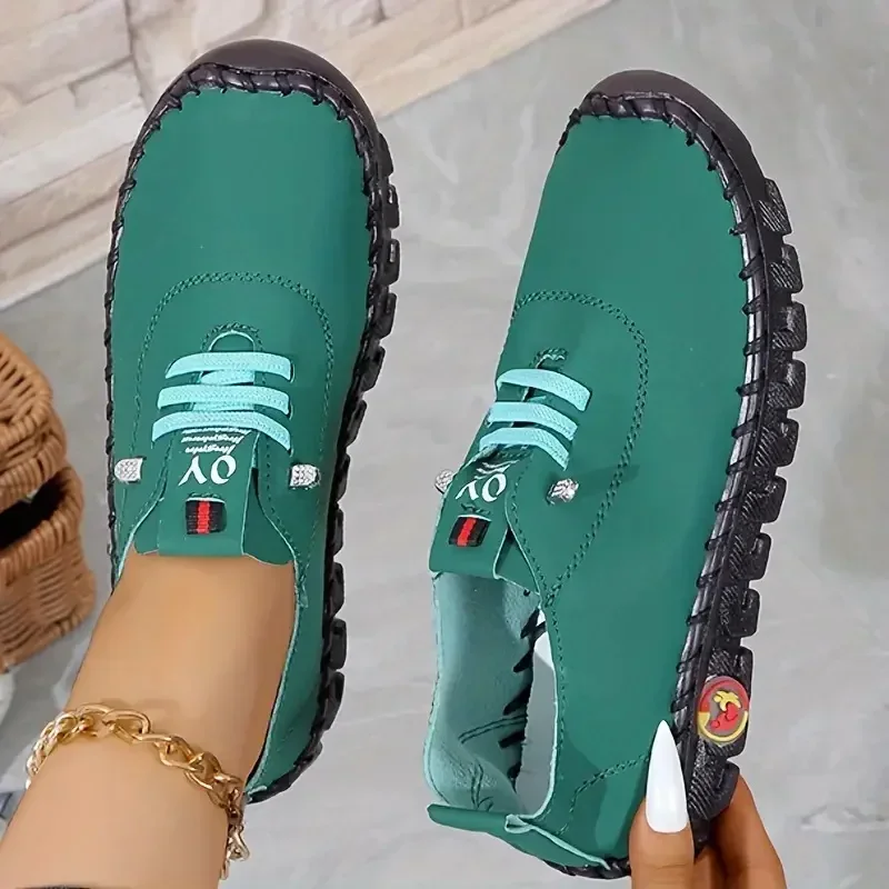 2024 New Women Sneakers Spring Summer Loafers Soft-soled Roman Comfortable Sneakers Women Retro Plus Size Single Shoes for Women 6