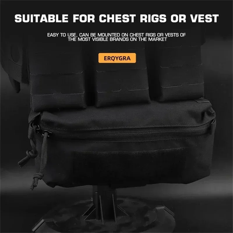 ERQYGRA Tactical Hunting Bag Chest Drop Pouch Vest Magazine Molle System Airsoft Paintball Accessories CS Shooting Equipment 3