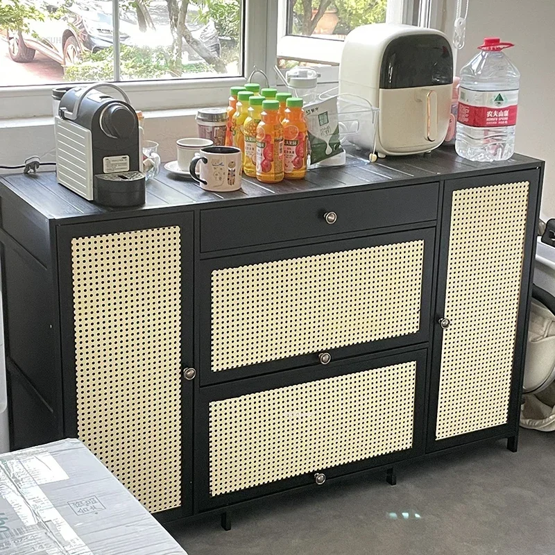 Modern Kitchen Cabinets Small Apartment Multi-layer Kitchen Cabinet Multi-functional Multi-layer Floor-standing Storage Cabinets 5