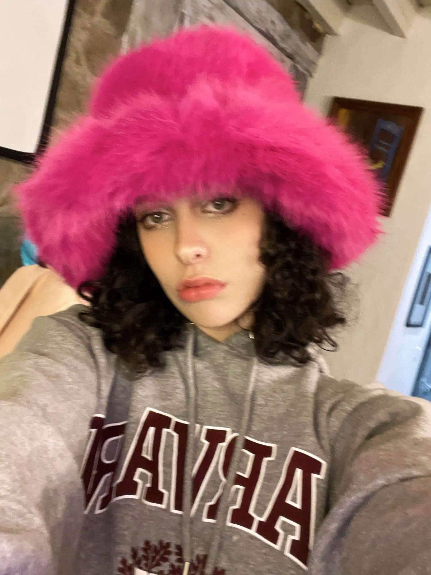 Faux Fur Bucket Hat for Women Luxury Plush Fisherman's Hat Warm Winter Fisherman Colorful and Gorgeous Fisherman hat bucket hats