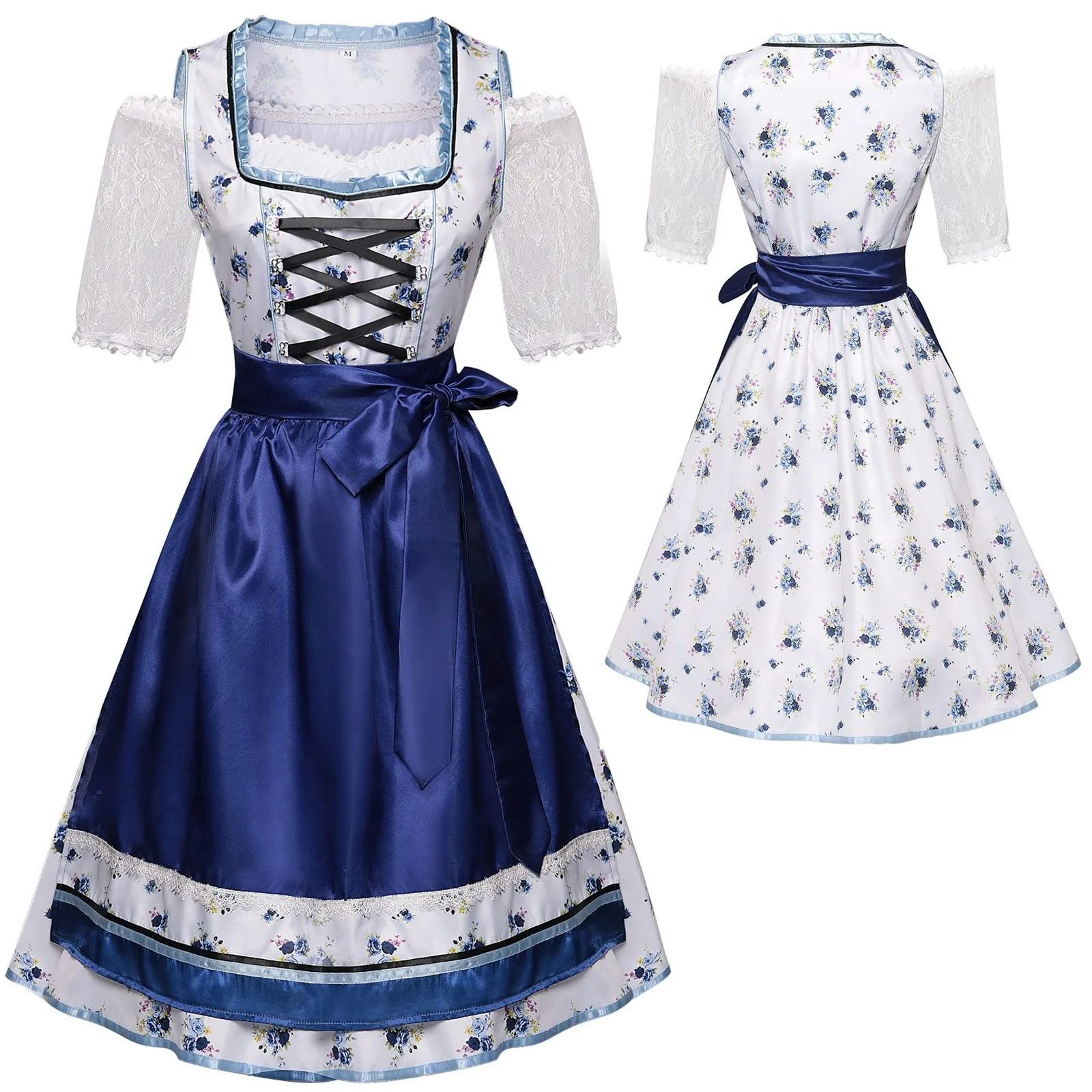 Robe Traditionnelle Médiévale De L'Oktoberfest Robe élégante