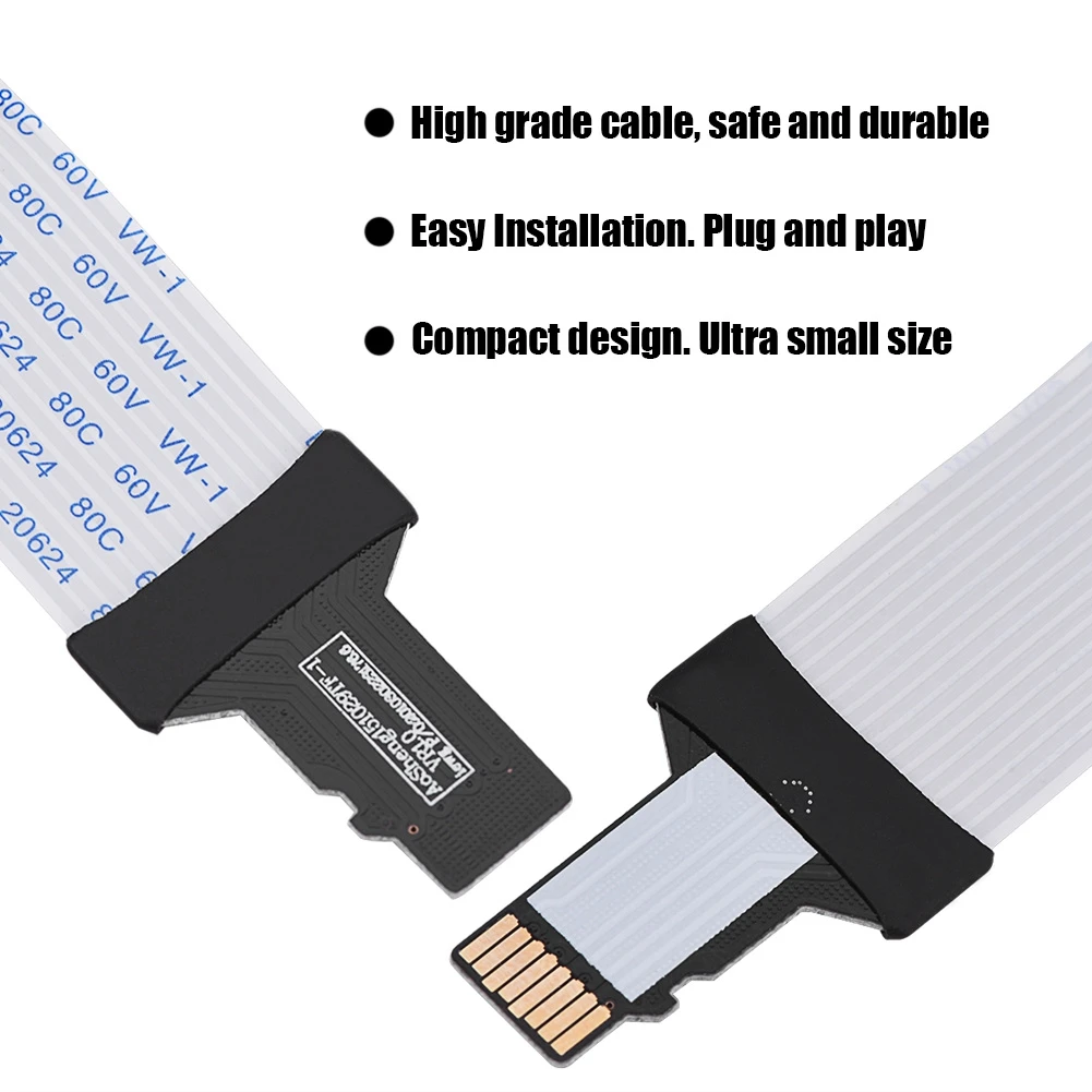 Enhanced TF Memory Card Extender Cable with Protective Case