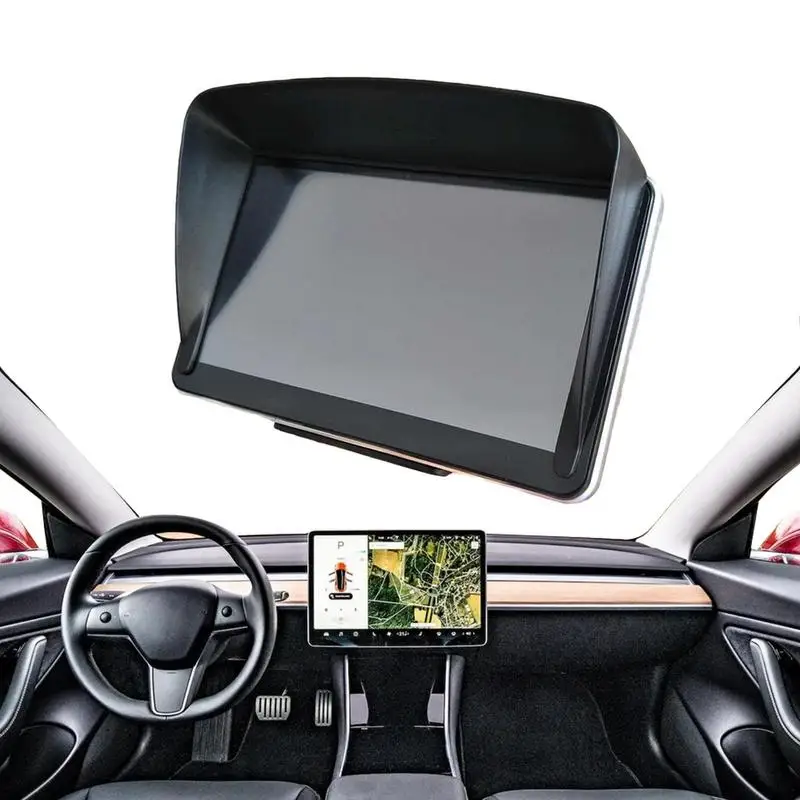 

Car Navigation Visor GPS Glare Reducing Visor Car Navigation Visor Extender Universal 5-in Flexible GPS Sun Shade Cover Car