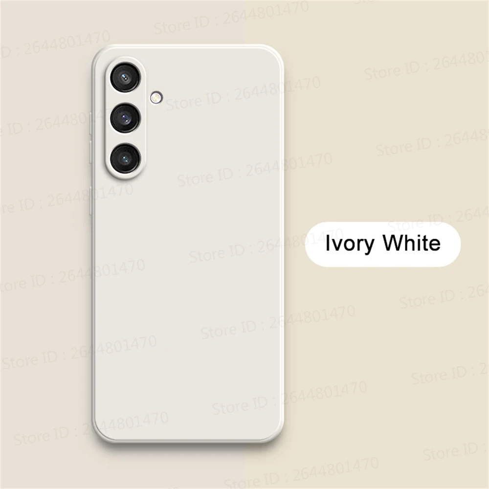 Square Liquid Silicone Shockproof Back Cover