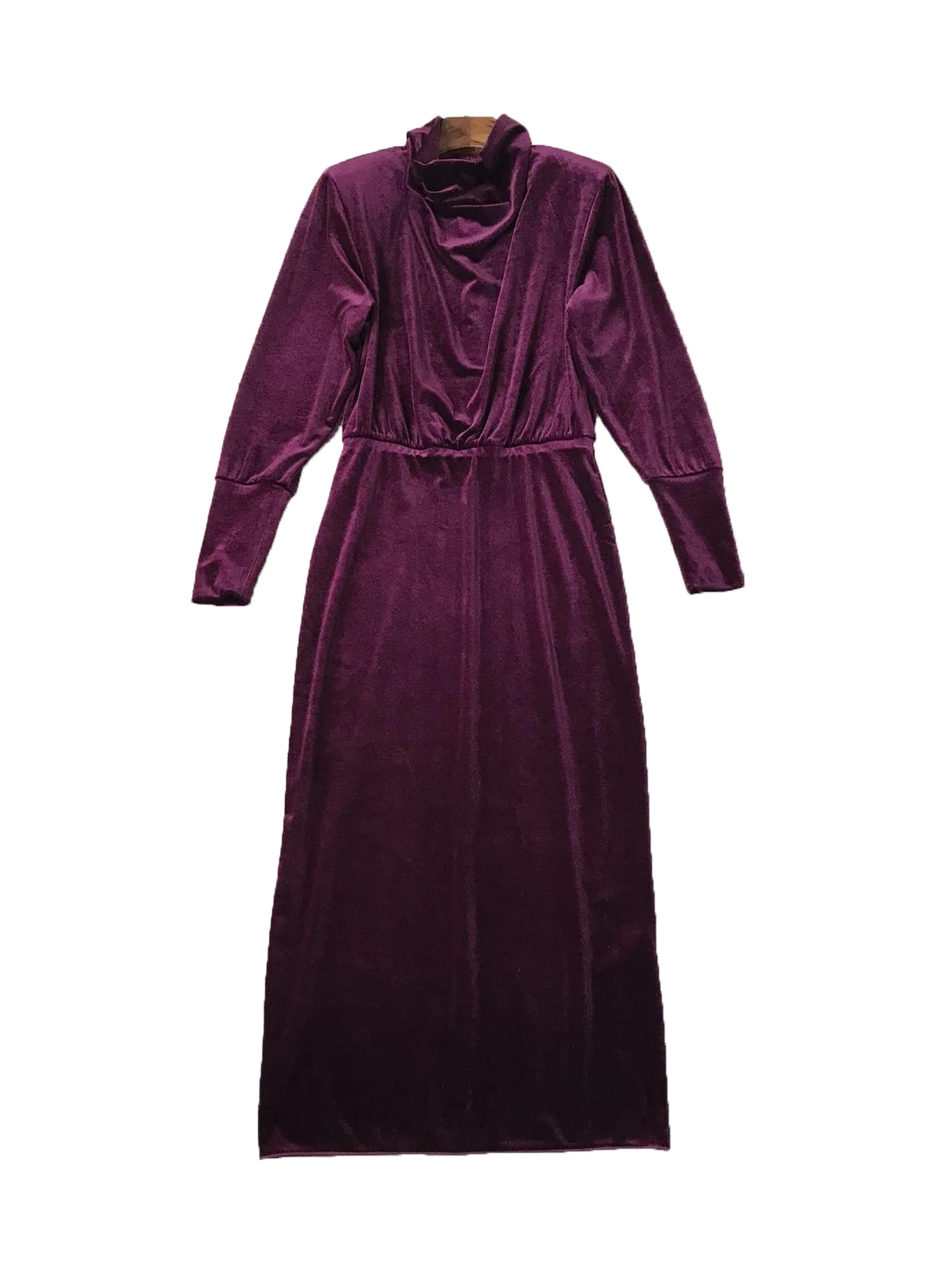 

Velvet dress fashion senior temperament atmosphere comfortable versatile 2024 fall and winter new 1215