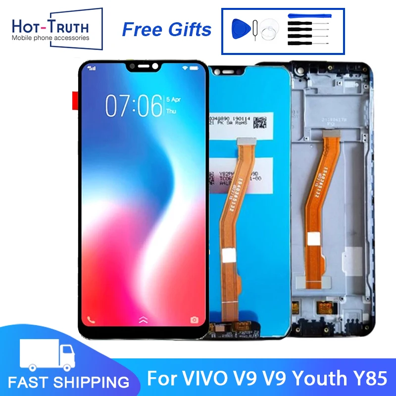 

6.3" For Vivo V9 Y85 LCD V9 Youth Display Touch Screen Digitizer Assembly With Frame For Vivo Screen Replacement Repair Parts