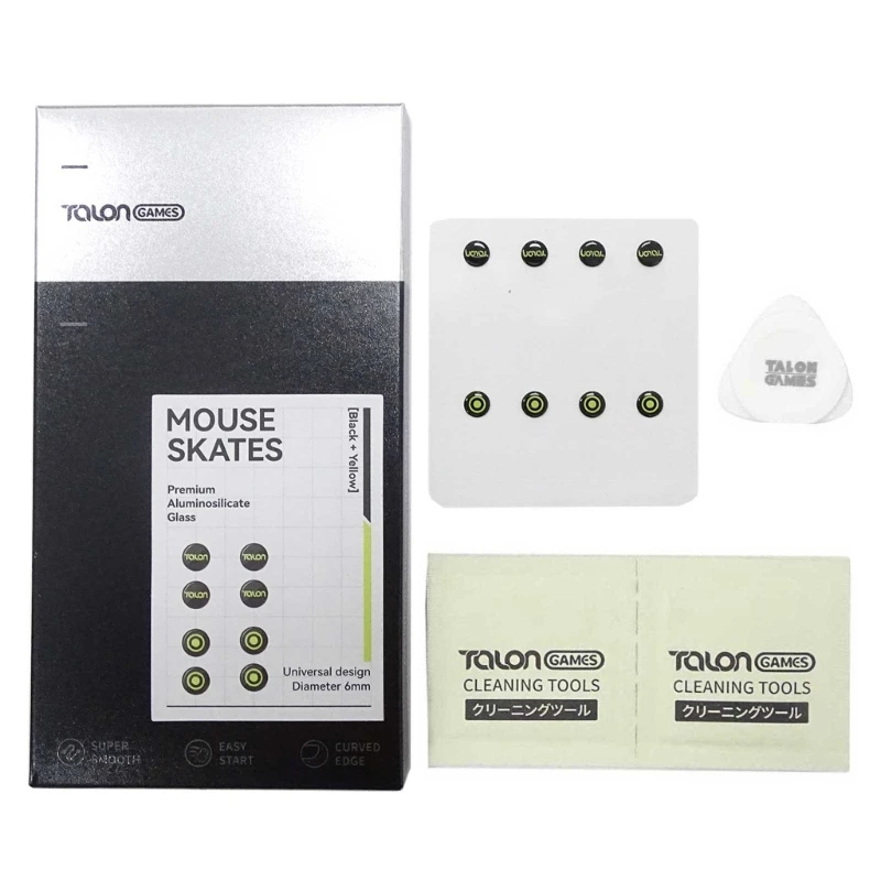

1 Pack TALONGAMES Glass Mouse Skates DIY Universal Dots Mouse Feet Pads Sticker Drop Shipping