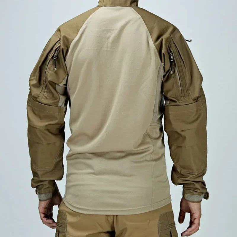 Men Outdoor Uniform Combat Shirt Tactical Shirt Long Sleeve Paintball Camping Hunting clothes Wear Resistant Tops 5