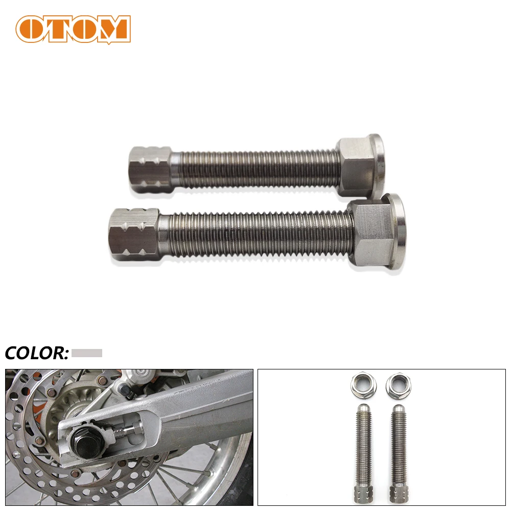 

OTOM Motorcycle Stainless Steel Chain Adjuster Bolt Motocross Swing ARM Screws Nuts Parts For KTM EXC SX-F EXCF Husqvarna TE FX