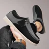 Retro Khaki Suede Loafers Man Comfortable Slip-on Casual Shoes For Men Fashion Lightweight Men's Designer Shoes chaussure hommes 4