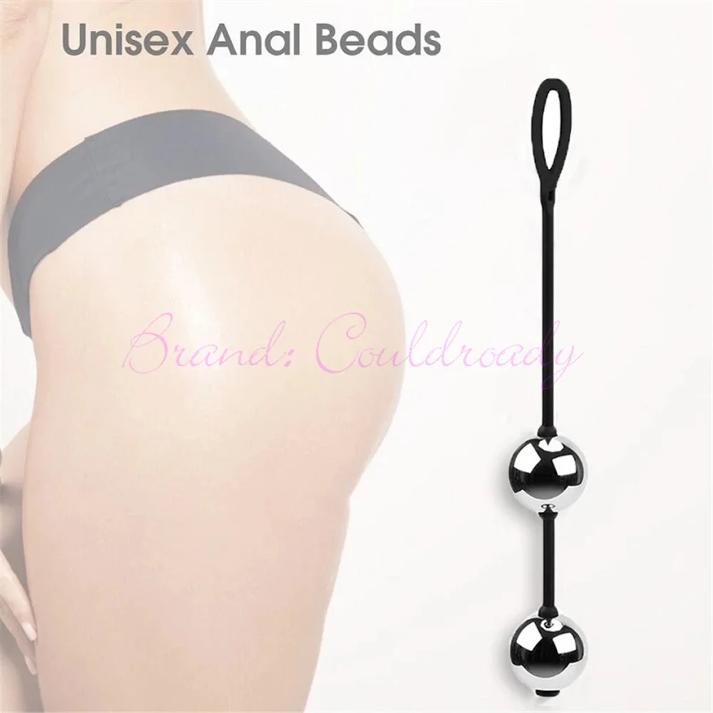 Kegel Balls 3 Size Metal Anal Beads Butt Plug Silicone Rope Ben Wa Geisha Balls Weighted Vaginal Kegel Exerciser Erotic Sex Toys for Woman