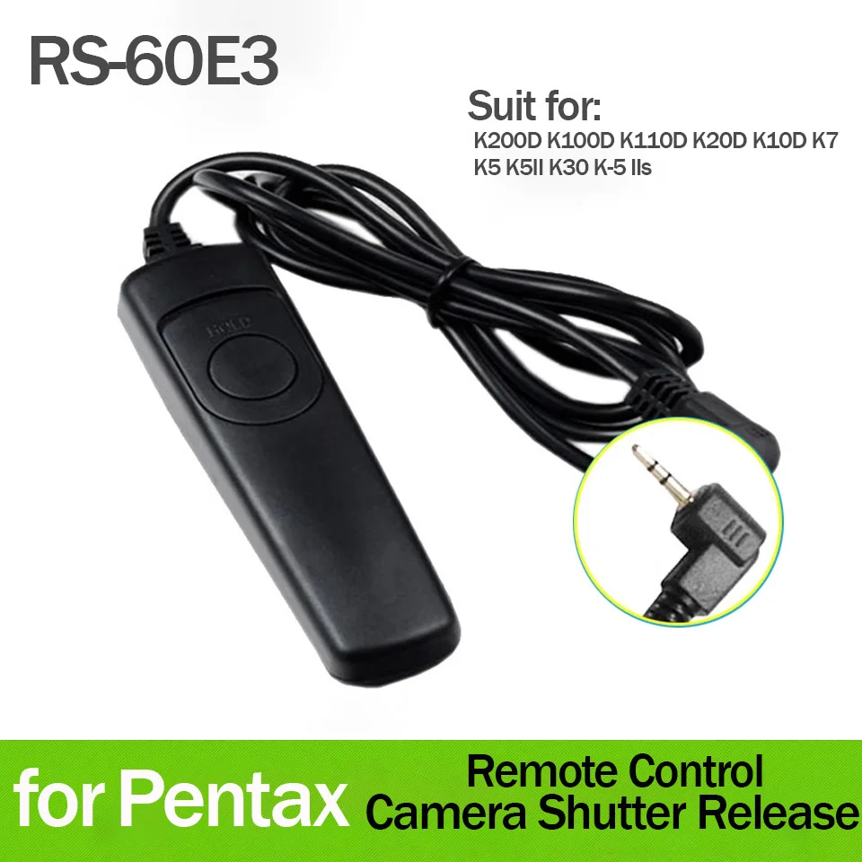 Description Picture 3 of itemRS-60E3 Remote Control Shutter Release Cable for Pentax K200D K100D K110D K20D K10D K7 K5 K5II K30 K-5 IIs Iconic Brand EOS Accessories