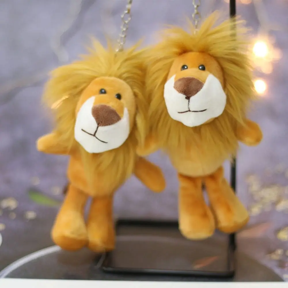 

Little Lion Cartoon Plush Doll Bag Pendant Toy Key Chain Kawaii Plush Car Keyring Accessories