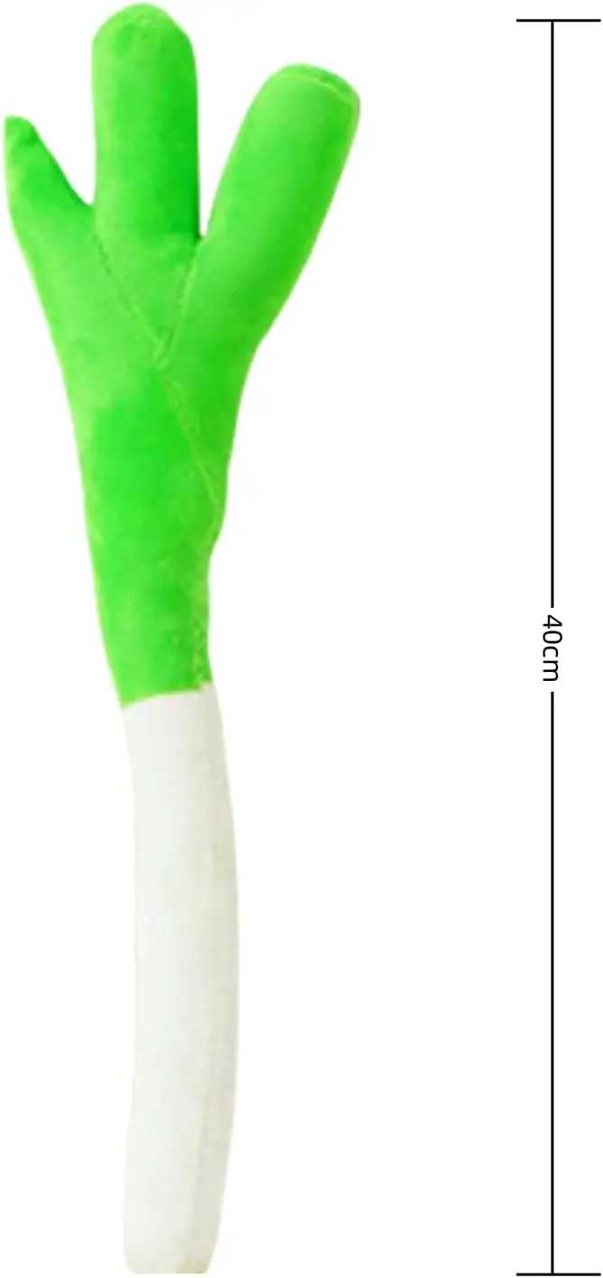 40cm Simulation Leek Onion Stuffed Plush, Vegetable Plush Throw Pillow, Anime Cosplay, Soft Plush Toy Decoration Doll 3