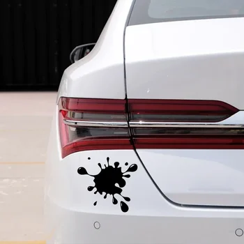 1/2 pezzi adesivi interni per auto con punti interessanti adesivi in vinile adesivi per auto bianchi/neri per decorazioni auto