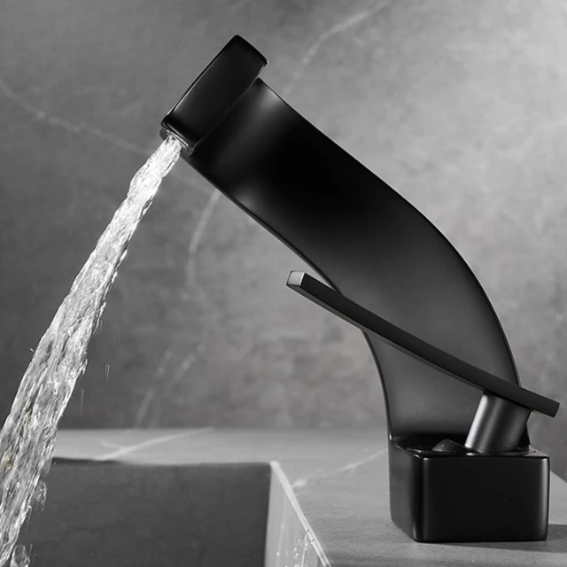 ติดตั้งก๊อกน้ําอ่างล้างหน้าบนดาดฟ้าห้องน้ํา ก๊อกน้ําหลุมเดียว ก๊อกผสมร้อนและเย็น 4