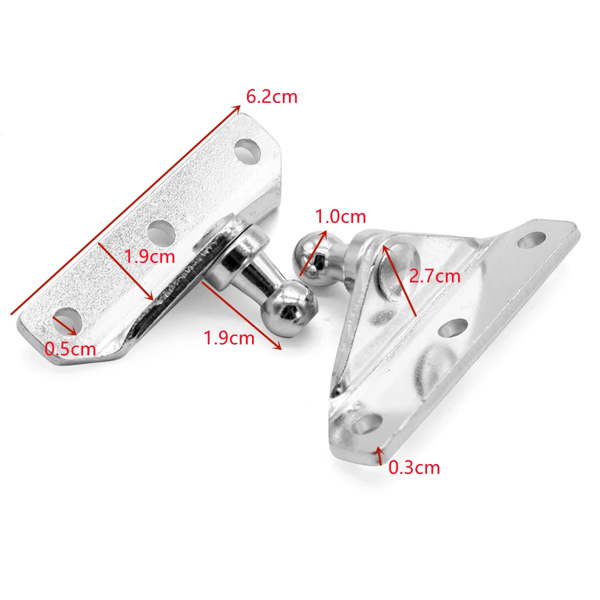 Strut Ball Ended Bolt Bonnet Hatch Steel Ball Stud Brackets 2Pcs 10mm for Gas Spring Strut Prop Car RV Camper Home Window gas shock strut