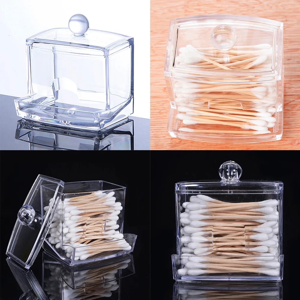 

Neat and Convenient, Transparent Storage Container for Makeup, Jewelry and Cotton Pads, Easy to Find and Access Items