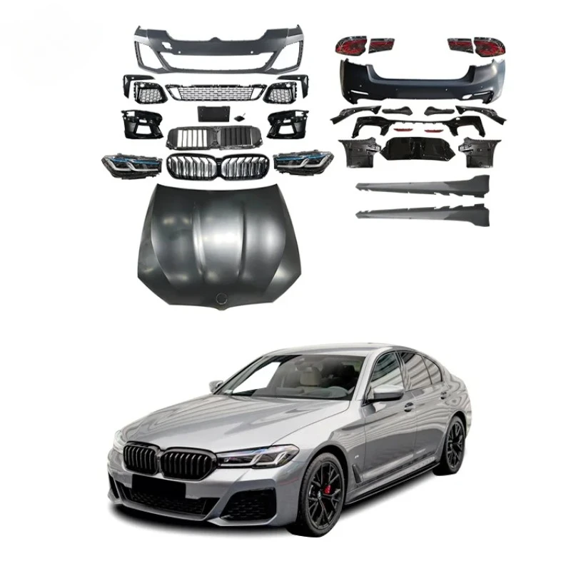 

Body Kit Car Accessories Facelift Conversion Body Kit For BMW 5 Series G30 2017 - 2019 Upgrade to 2020+ LCI M-Tech Body Kit