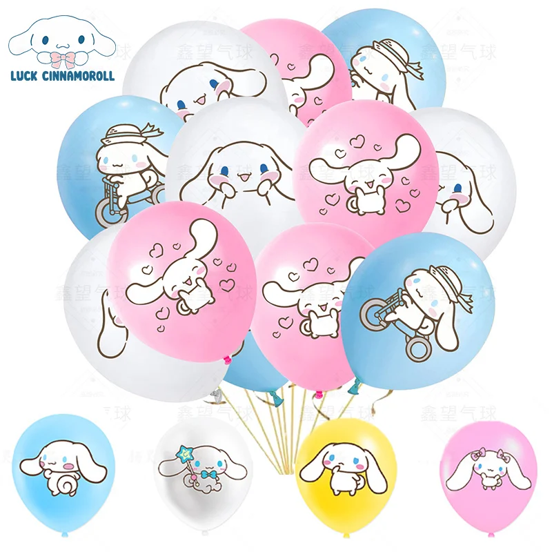 12inch Cinnamoroll Ballons Birthday Wedding Balloons Ornaments Supplies Anime Party Decoration Baby Shower Decor Kids Toys Gift party decoration party supplies