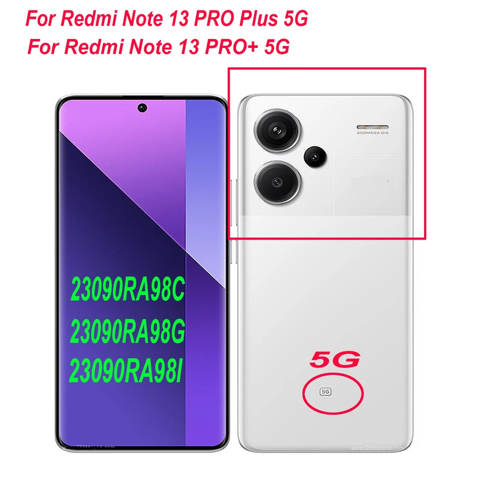 Xiaomi Redmi not 13 için AMOLED 120HZ Pro artı 23090RA98C LCD