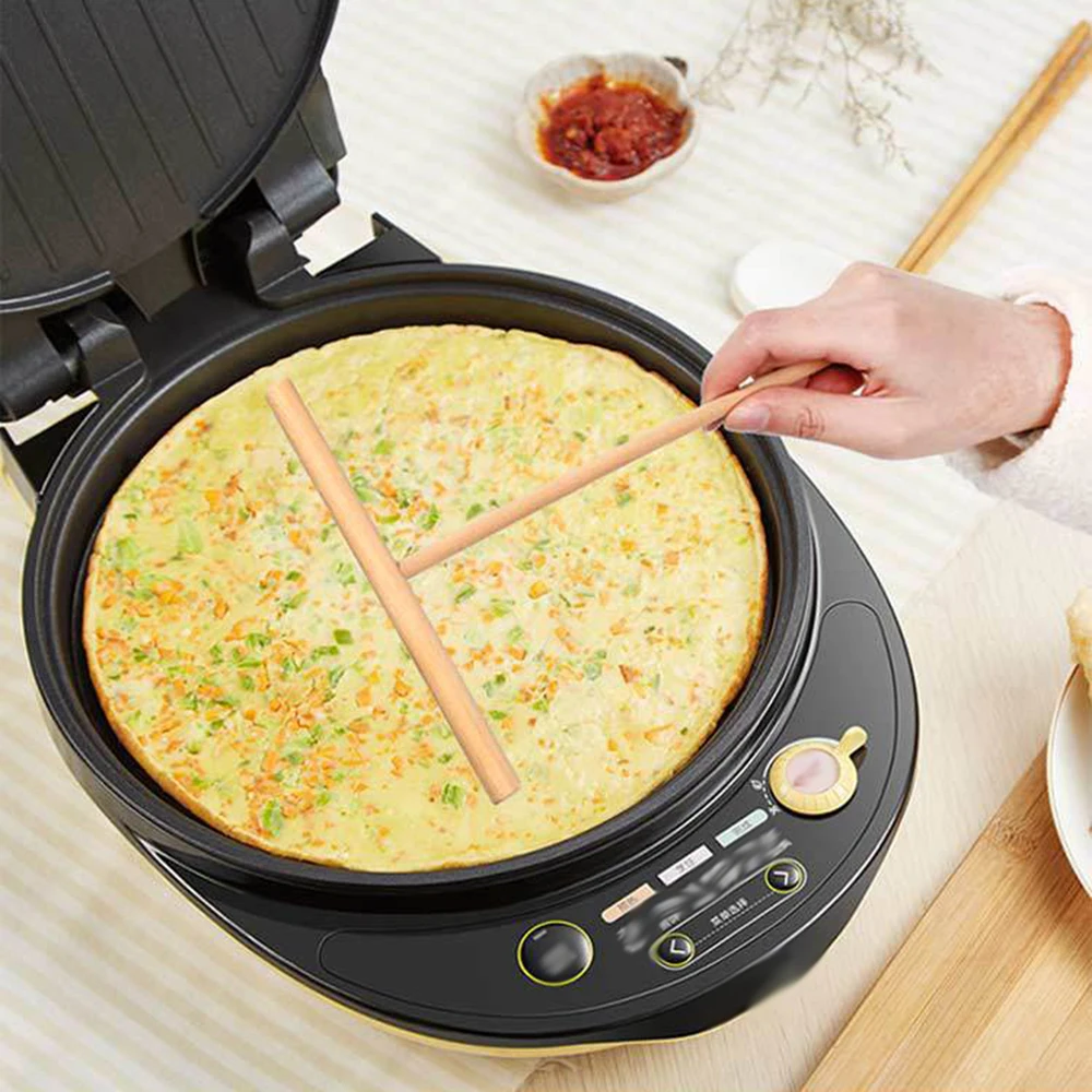 Pancake Tool Chinese Specialty Crepe Maker Pancake Batter Wooden Spreader Stick Home Kitchen Tool Restaurant Bakeware Cocina Accessories