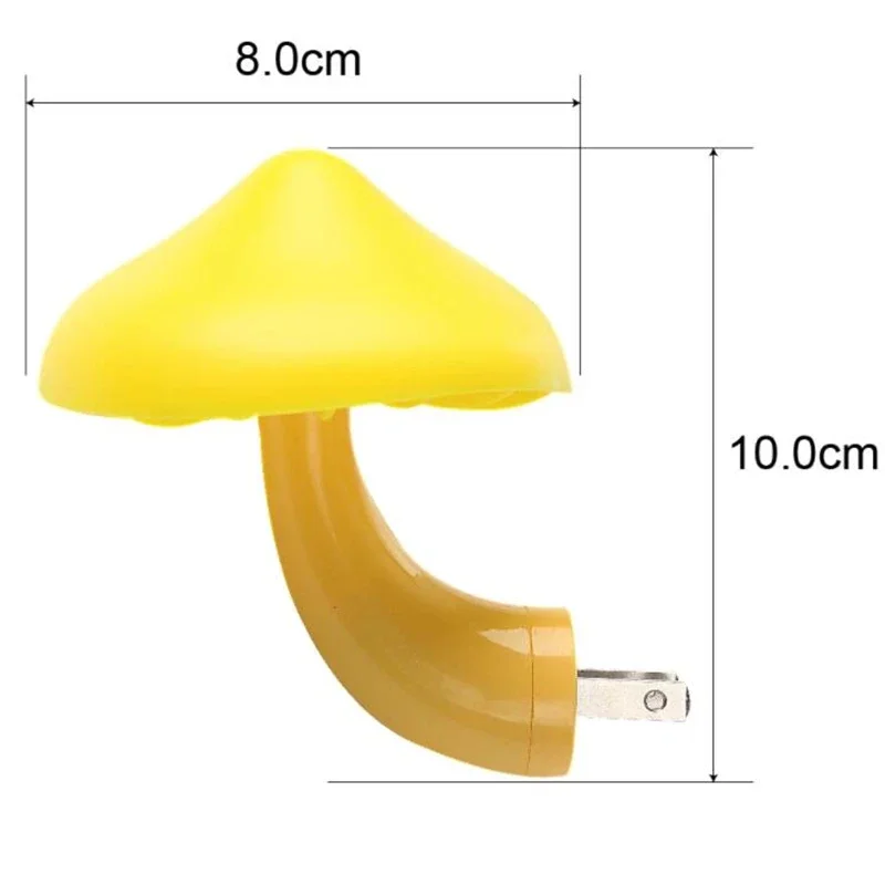 Creative Mushroom Remote Control Switch Night Light Led Plug-In Cartoon Children's Bedroom Sleep Eye Protection Night Light Gift