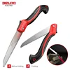 DELIXI ELECTRIC Folding Saw，SK9 steel One-button Folding Design，Sharp Cutting Wood,Camping,GardensPruning Saw,Tree Chopper Knife 4