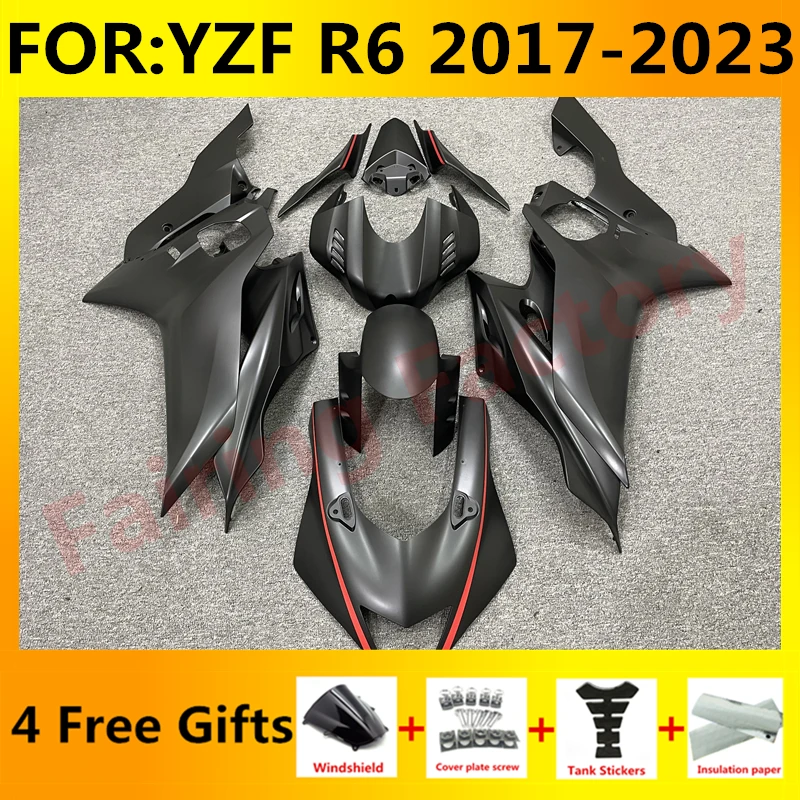 

Новый комплект обтекателей для мотоцикла ABS подходит для YZF R6 YFZ-R6 2017 2018 2019 2020 2021 2022 2023 комплекты обтекателей кузова черный