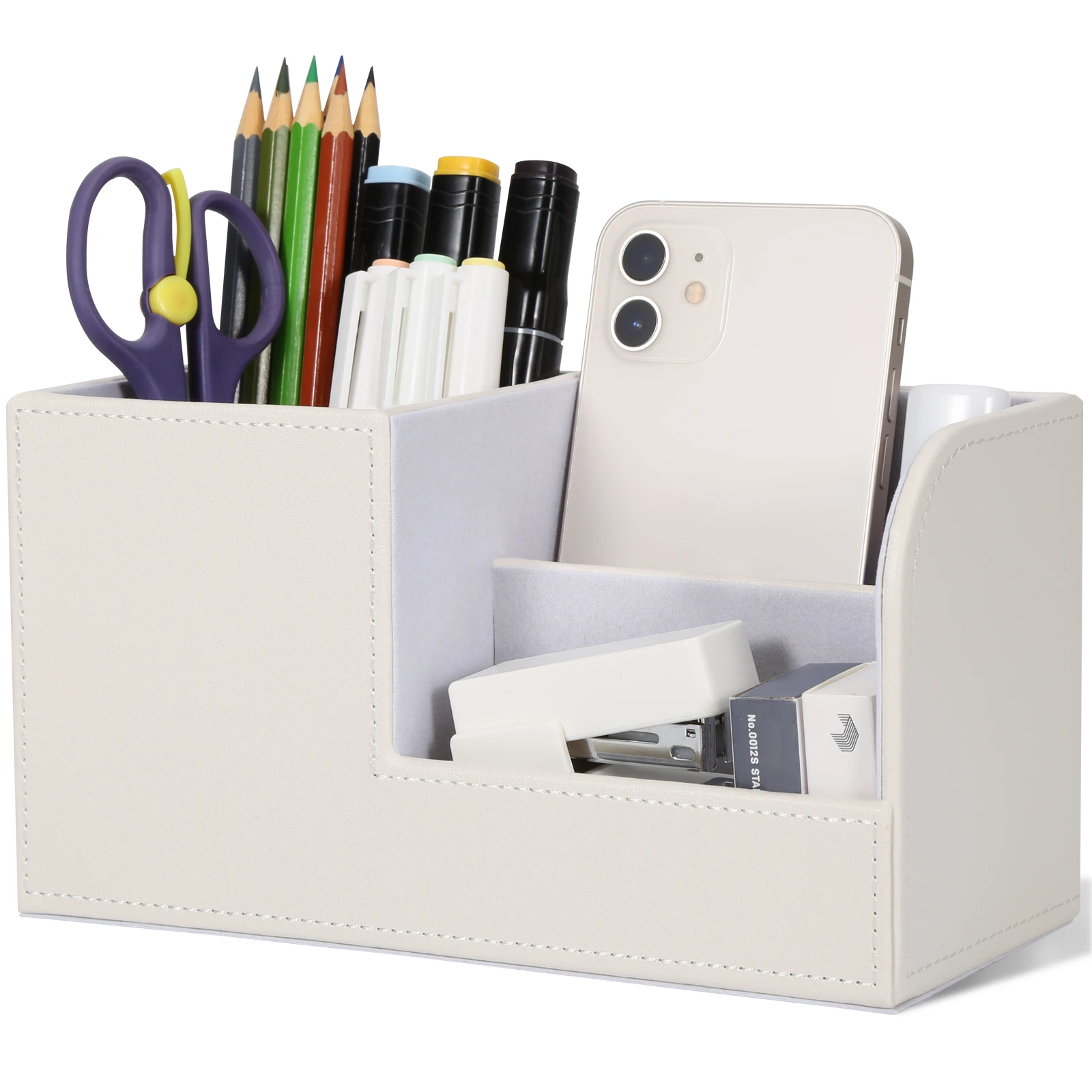 Multi-Funktionale Büro Desk Organizer Storage Box Kleine Stift Halter  Wohnkultur Marmor PU Leder Schreibwaren Bleistift Veranstalter