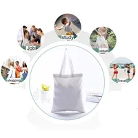 Bricolage personnel personnalisé sac fourre-tout Shopping ajouter votre Logo imprimer conception originale mode voyage toile sacs à bandoulière femmes sacs à main 5