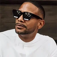 Vintage Square UV400 Fashion Men Sunglasses Designer Style