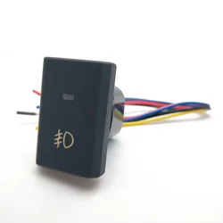 Blue LED Light Bar Switch Button with Radar and Camera Controls (Front fog lamp)