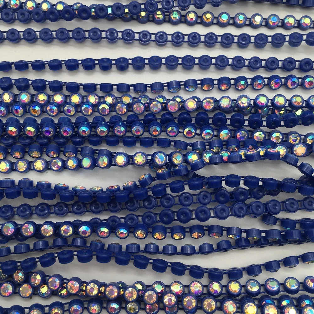 TABA® Sparkling AB Crystal Rhinestone Trim - 10 Yards of Elegant Rhinestone Banding