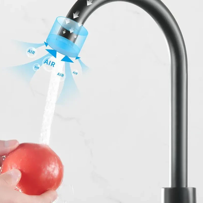 Kitchen Hot and Cold Water Faucets Household Kitchen Sink Splash Proof Sink Tap Deck Mounted Sprayer Taps