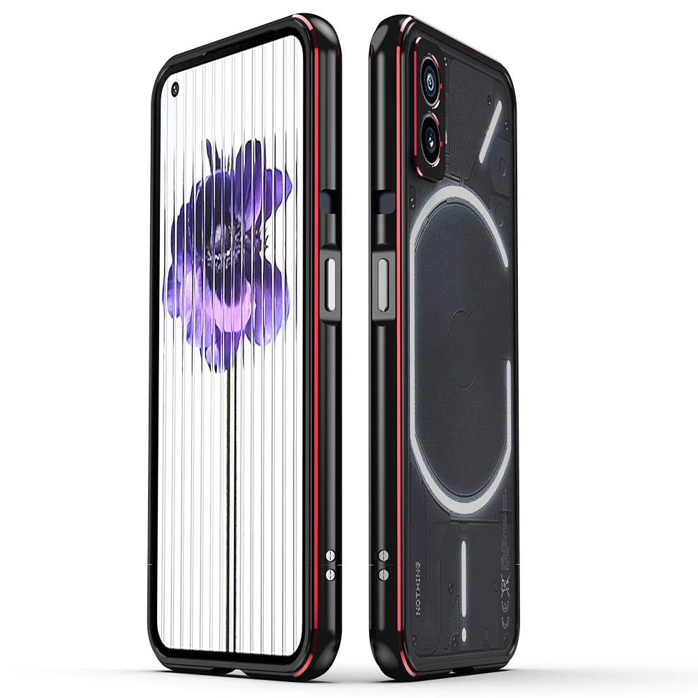 

Роскошный двухслойный Цветной алюминиевый бампер в стиле пэчворк для OnePlus Nada Phone 2 1 металлическая защита для камеры 2022 Новая рамка чехол