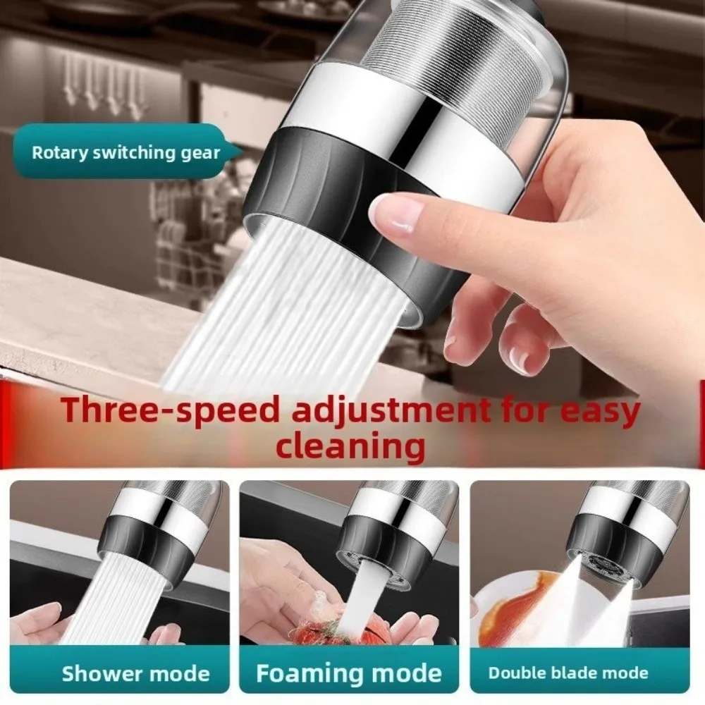 Stainless Steel Kitchen Faucet Extender with Double Layer Filtration